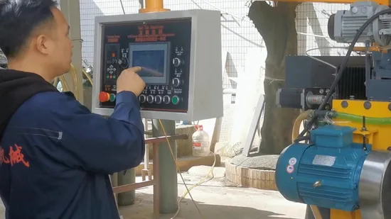 Stability Stone Manufacturer Custom Made Round Table Cutting Profiling Polishing Machine