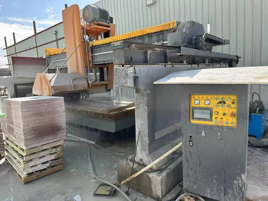 Multi Blade CNC Bridge Saw Stone Slab Cutter Granite Block Cutting Machine for Processing Paving Stone, Kerbstone, Cobblestones 
