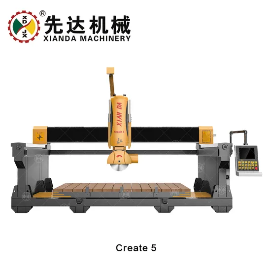 Xianda Machinery CNC Granite Marble Bridge Saw 5 Axis Stone Cutting ...