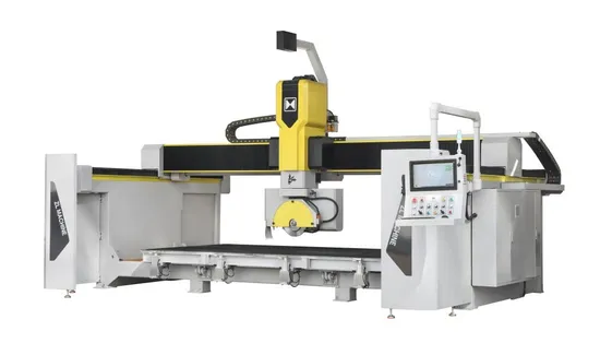 Italian System 5 Axis CNC Bridge Saw Automatic Marble Granite Quartz Slab Milling Machinery Kitchen Sink Countertop Making Stone Cutting Machine Factory Price 