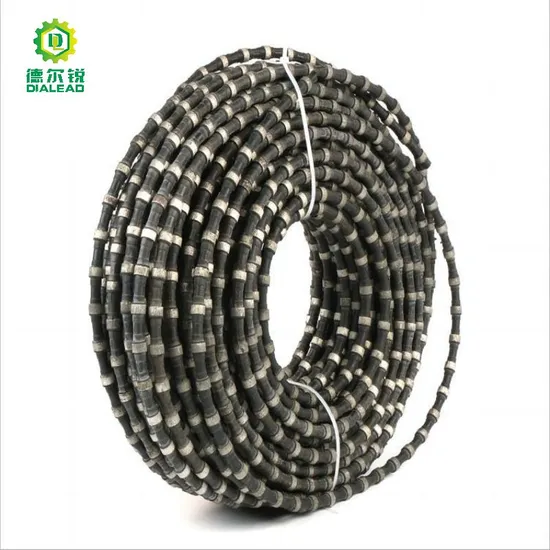 Dialead Marble 11.5mm Rubber Diamond Wire Saw for Quarry 