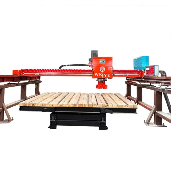 Weiye Machinery Speed System Automatic Program Chamferable Bridge Saw Stone Cutting Machine for Granite Marble Processing Mosaic Stone 
