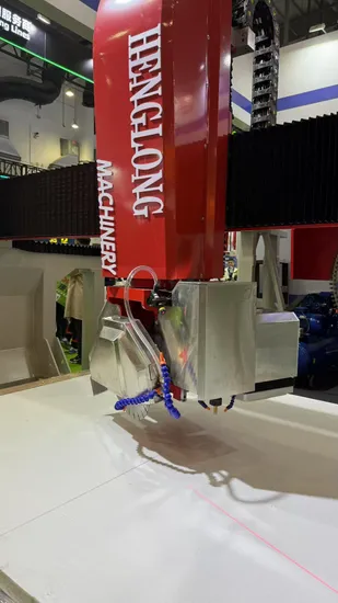 5axis Stone CNC Bridge Cutting Machine Countertops Sawing Machinery Sink Hole 