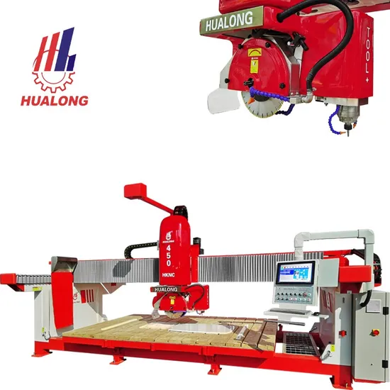 2025 Italy Software 5 Axis CNC High Speed Granite Marble Tile Cutter Stone Cutting and Sink Cutting Millling Engraving Bridge Saw Machine in America and India 