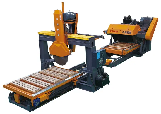 Dafon Stone Processing Machinery CNC Bridge Saw Marble Tile Rock Cutter Granite Slab Cutting Machine for Making Kerbstone Curbstone 