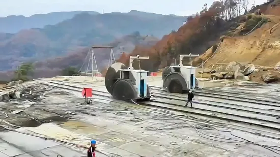 Granite Quarry Cutting Machine Double Blade Mining Machine Rszl3600mm 